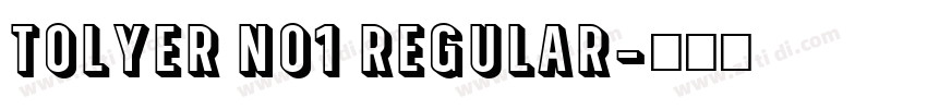Tolyer No1 Regular字体转换
